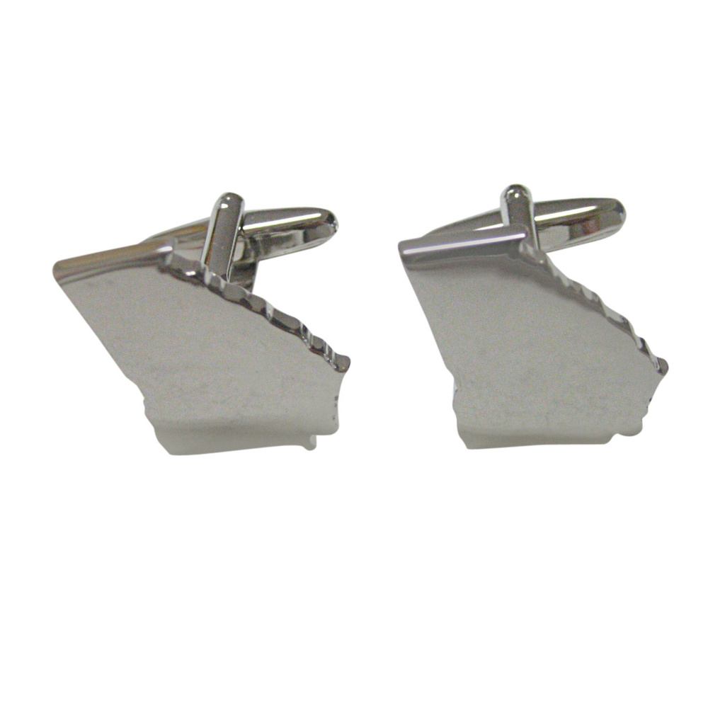 Georgia State Map Shape Cufflinks - image 1